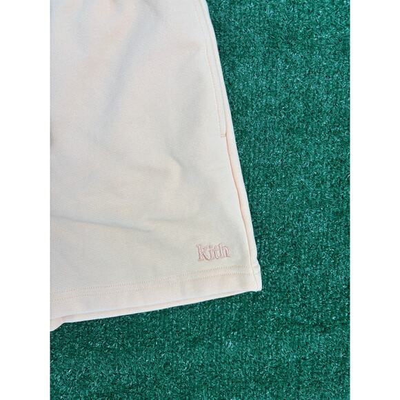 Kith Womens Rayne Sweatshort Sun Coral Orange Size Medium - Picture 2 of 4